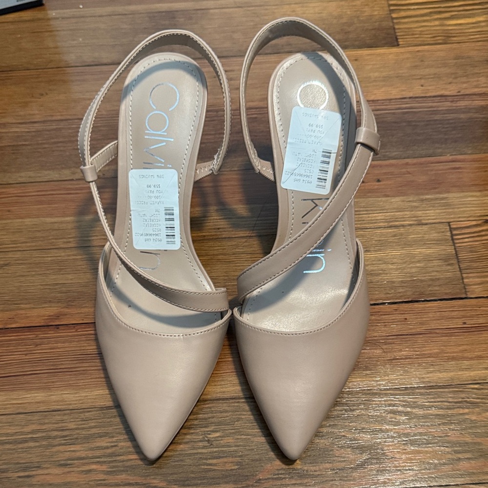 Calvin Klein Women's Beige Heels